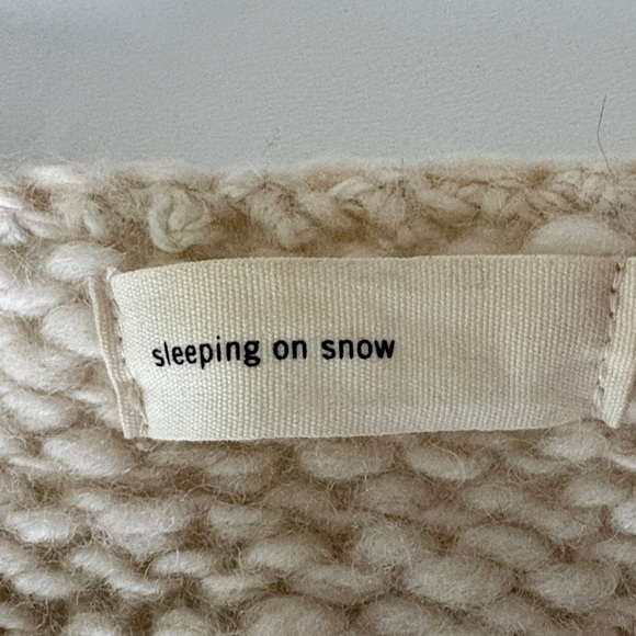 Sleeping on Snow Anthropologie Wool Blend Boucle Popcorn Cropped Cardigan Size S - Picture 2 of 11